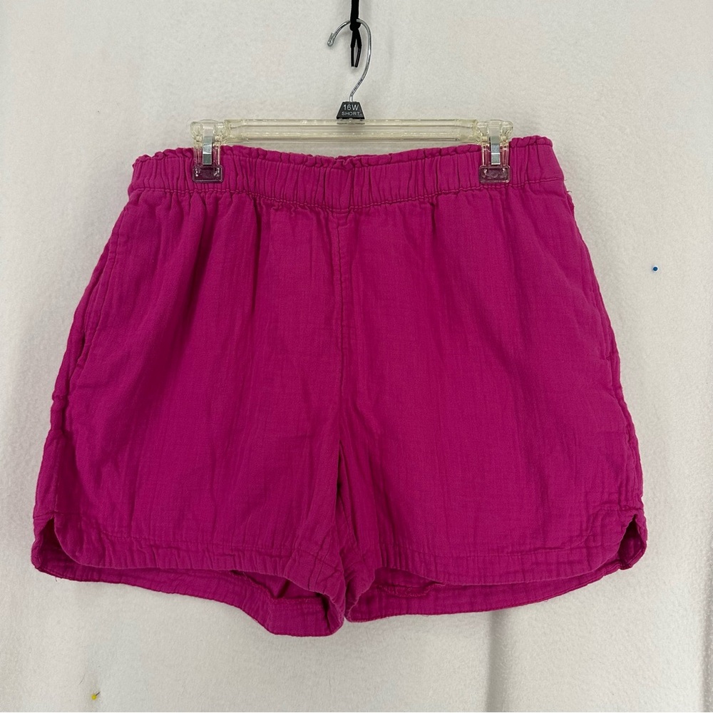 Old Navy High Waist Pull On Shorts‎ Womens L Pink